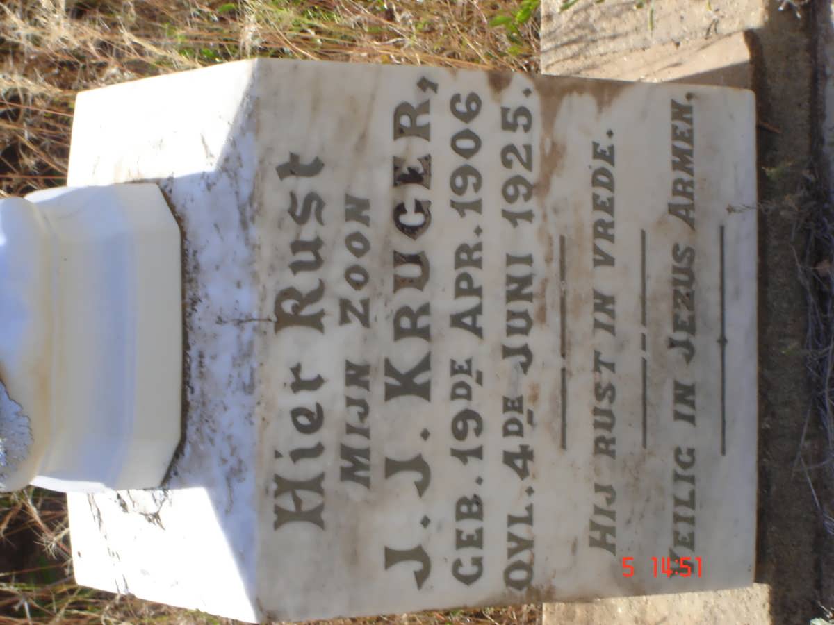KRUGER J.J. 1906-1925