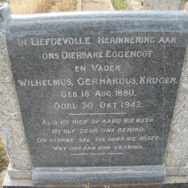 KRÜGER Wilhelmus Gerhardus 1880-1942