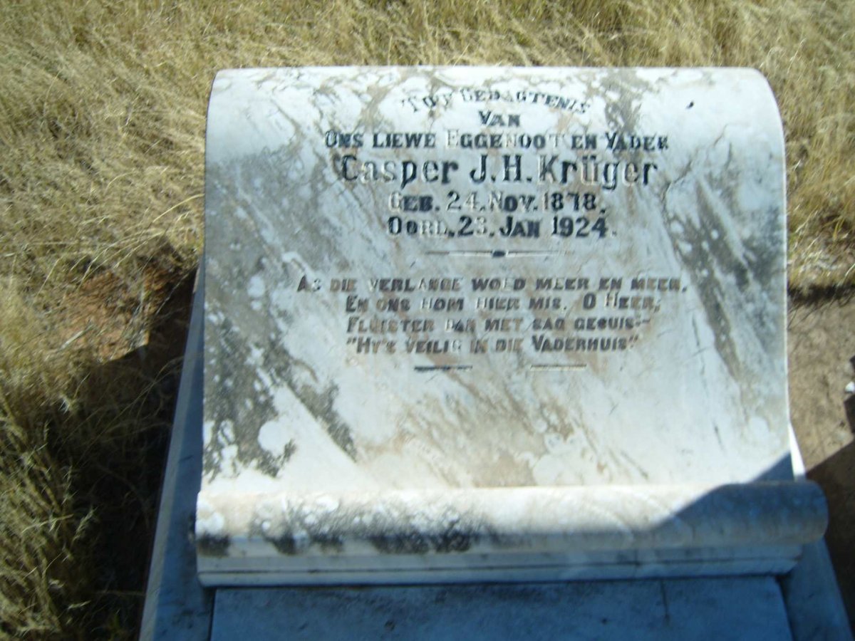 KRÜGER Casper J.H. 1878-1924