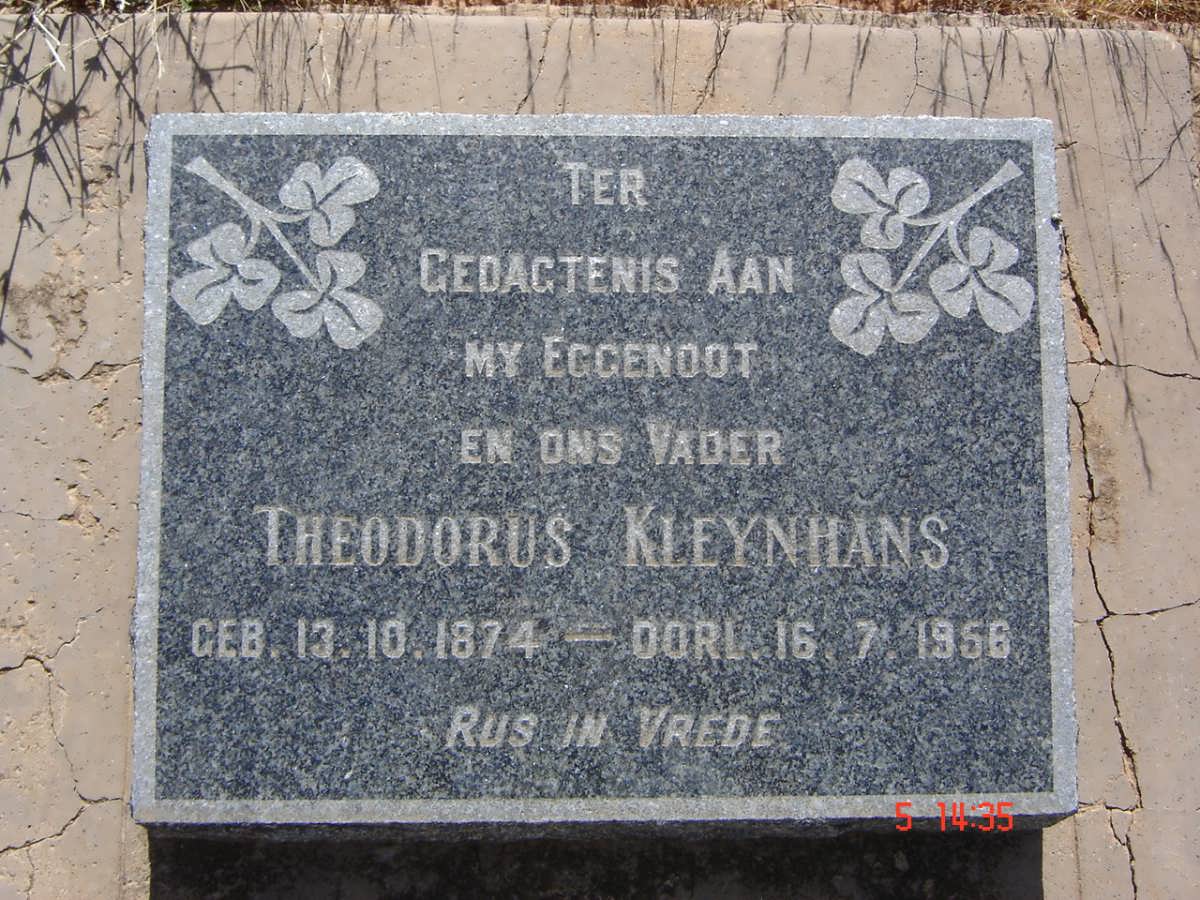 KLEYNHANS Theodorus 1874-1956