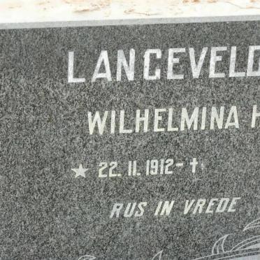 LANGEVELDT Wilhelmina H. 1912