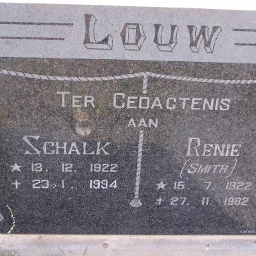 LOUW Schalk 1922-1994 &amp; Renie SMITH 1922-1982