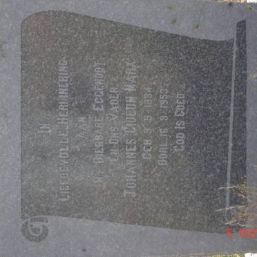 MARX Johannes Gideon 1884-1953