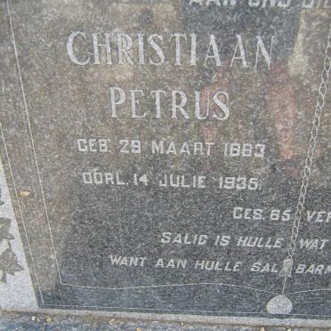 NAUDE Christiaan Petrus 1883-1935 &amp; Petronella Magrietha NEL 1870-1934 