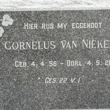 NIEKERK Cornelus, van 1856-1928