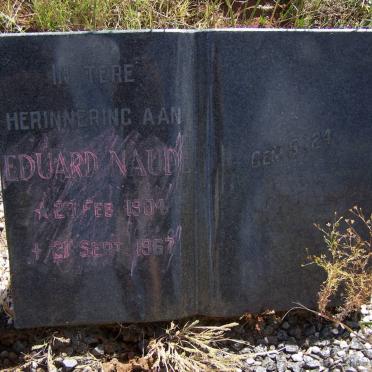 NAUDE Eduard 1904-1967