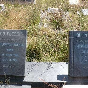PLESSIS Johannes Jacobus, du 1908-1981 &amp; Jane Elizabeth SCHUTTE 1912-1987