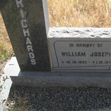RICHARDS William Joseph 1892-1971