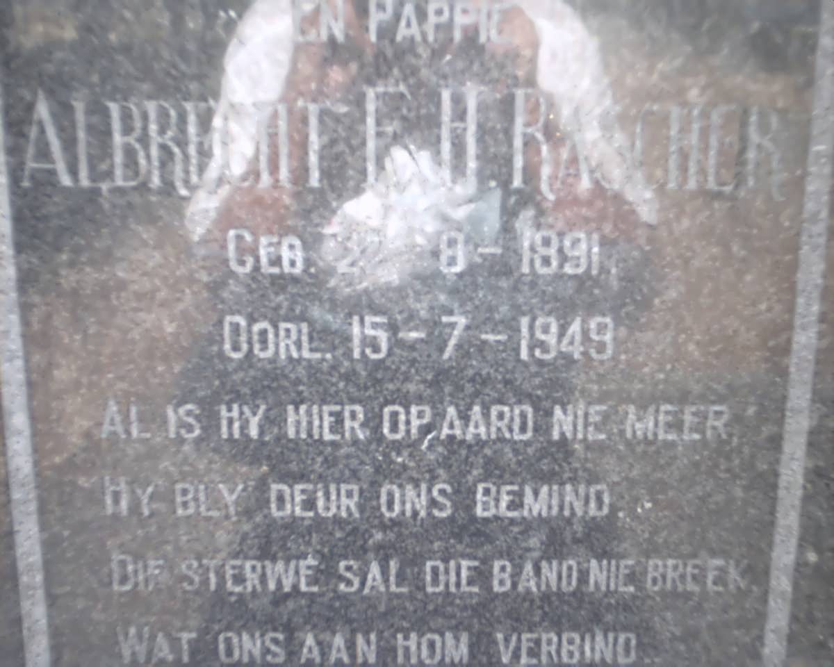 RASCHER Albrecht E.H. 1891-1949