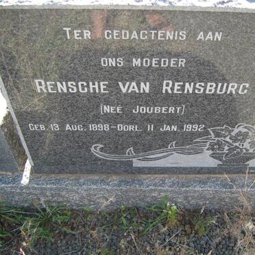 RENSBURG Rensche, van nee JOUBERT 1898-1992