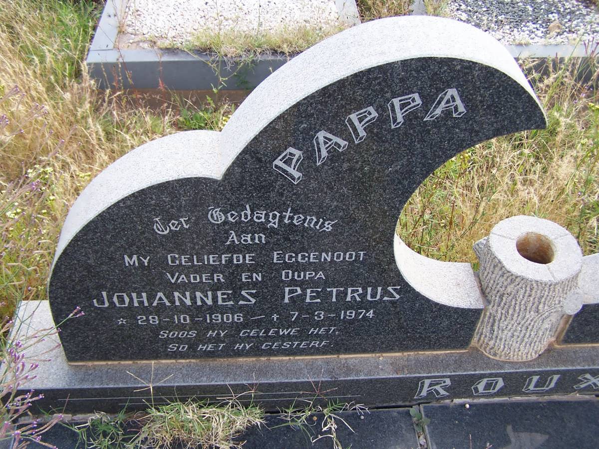 ROUX Johannes Petrus 1906-1974
