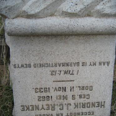 REYNEKE Hendrik J.C. 1862-1933