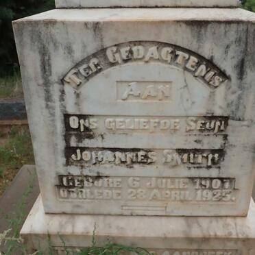 SMITH Johannes 1907-1925