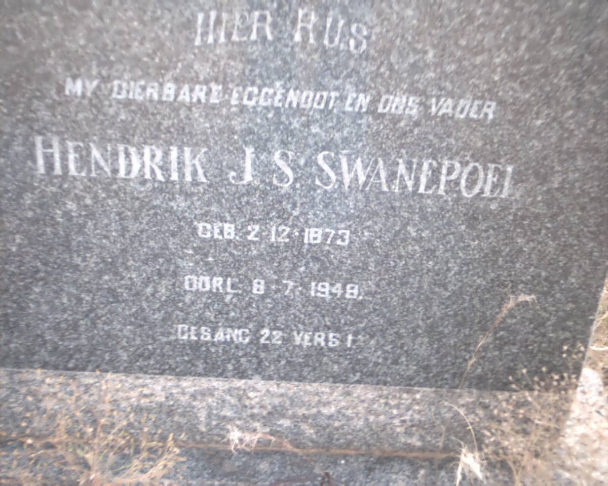 SWANEPOEL Hendrik J.S. 1873-1948