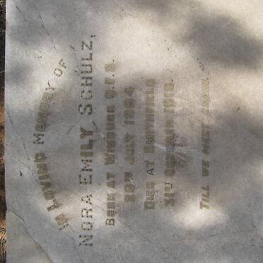 SCHULZ Nora Emily 1894-1918