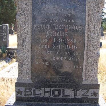 SCHOLTZ David Hermanus 1883-1946