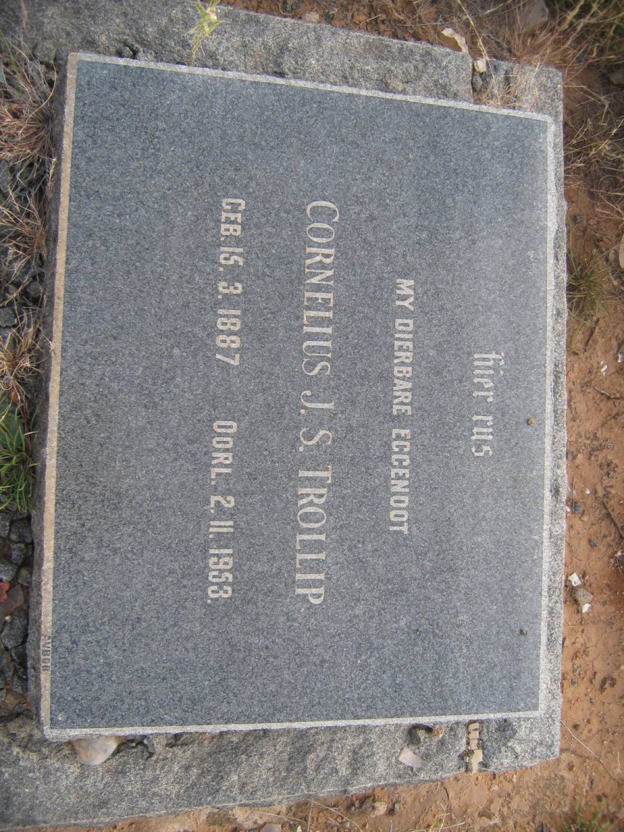 TROLLIP Cornelius J.S. 1887-1953