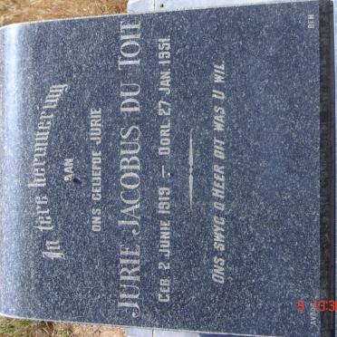 TOIT Jurie Jacobus, du 1919-1951