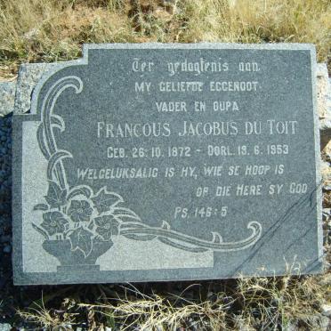 TOIT Francous Jacobus, du 1872-1953