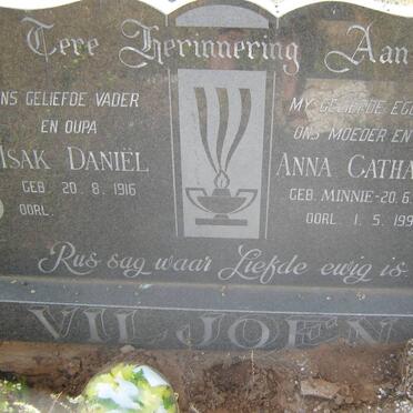 VILJOEN Isak Daniël 1916- &amp; Anna Catharina MINNIE 1931-1991