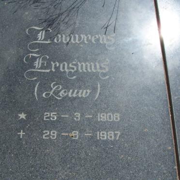 VERSTER Louwrens Erasmus 1908-1987 &amp; Hester Sophia Margaretha du PLESSIS 1920-1991