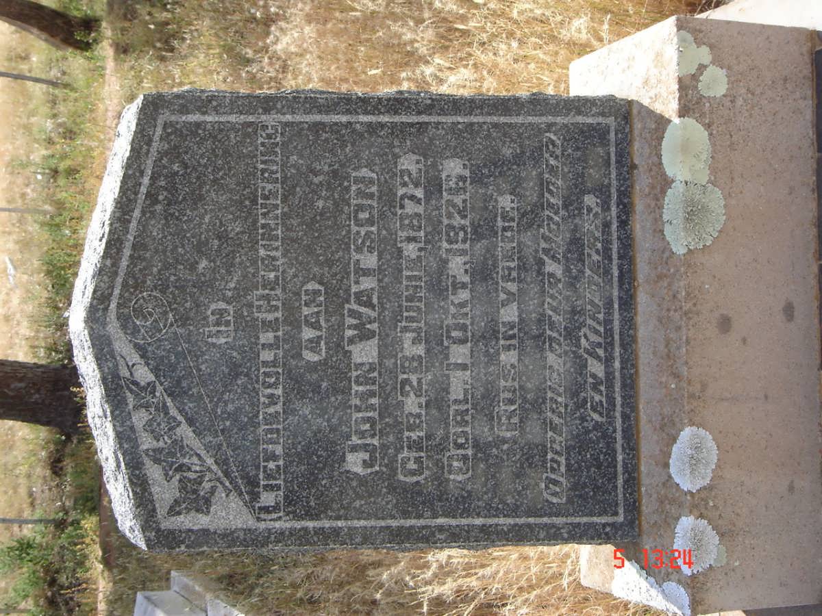 WATSON John 1872-1926