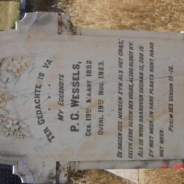 WESSELS P.C. 1852-1923