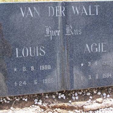 WALT Louis, van der 1900-1985 &amp; Agie 1900-1984