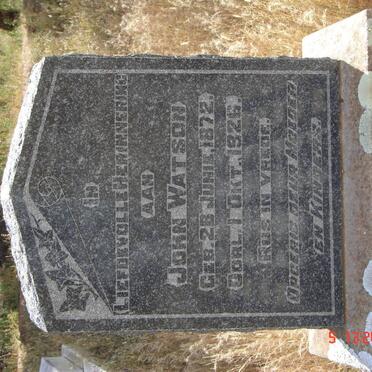 WATSON John 1872-1926