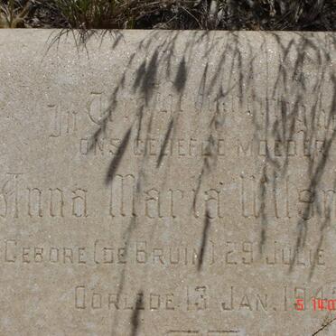 WILSNACH Constant 1882-1943 &amp; Anna Maria de BRUIN 185?-1942