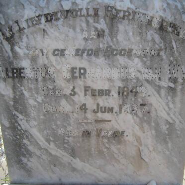 WYK Albertus Gerhardus, van 1849-1937