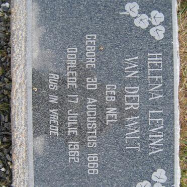 WALT Helena Levina, van der nee NEL 1866-1962