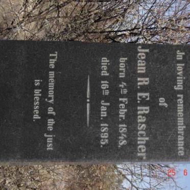 RASCHER Jean R.E. 1848-1895