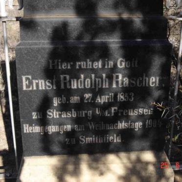 RASCHER Ernst Rudolph 1853-1904