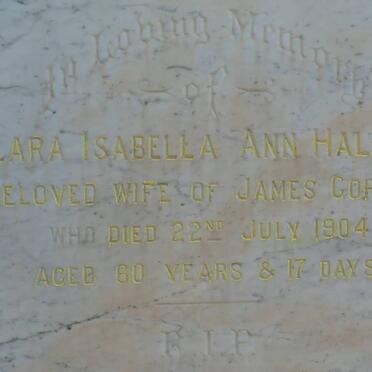 GORMAN Clara Isabella Ann nee HALLATT -1904