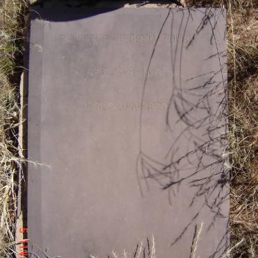 FOURIE Philippus Jeremia 1920-1920