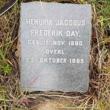 DAY Hendrik Jacobus Frederik 1880-1883