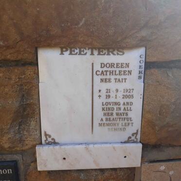 PEETERS Doreen Cathleen 1927-2005