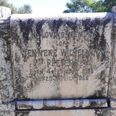 PEETERS Jenneke Wilhelmina 1876-1955