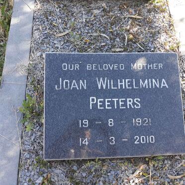 PEETERS Joan Wilhelmina 1921-2010