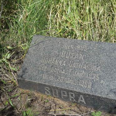 SUPRA Dutan Johanna Catharina nee BOTHA 1875-1960