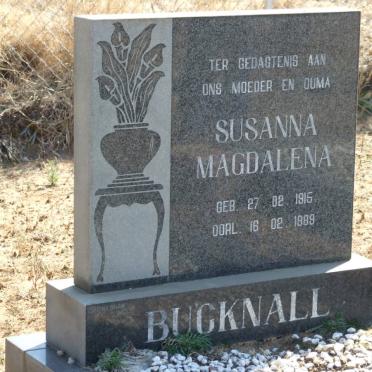 BUCKNALL Susanna Magdalena 1915-1989