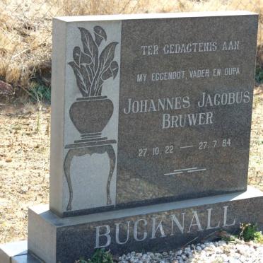 BUCKNALL Johannes Jacobus Bruwer 1922-1984