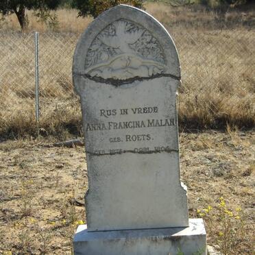 MALAN Anna Francina nee ROETS 1874-1904