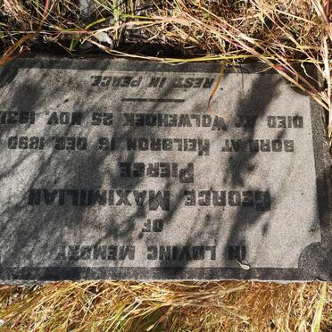 PIERCE George Maximilian 1890-1931