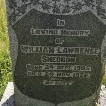 SNEDDON William Lawrence 1905-1926