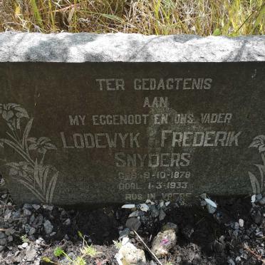 SNYDERS Lodewyk Frederik 1878-1933