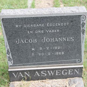 ASWEGEN Jacob Johannes, van 1921-1968