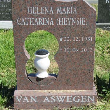 ASWEGEN Helena Maria Catharina, van 1931-2012