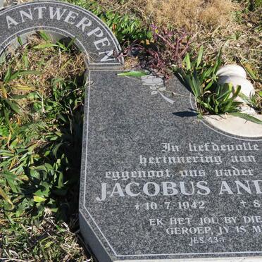 ANTWERPEN Jacobus Andreas, van 1942-1999 &amp; Mary Ann 1942- 